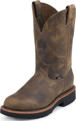 NEW! Light Bearer 368 Leather Steel Toe Safety Work Boots 