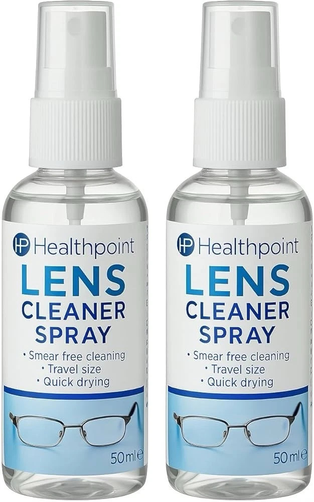 Healthpoint Lens Cleaning Spray Pack of 2 – Anti Fog Eyeglass & Screen Cleaner