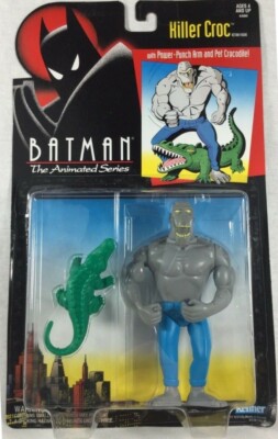 Batman the Animated Series Killer Croc With Pet Crocodile Kenner (Mint On Card)