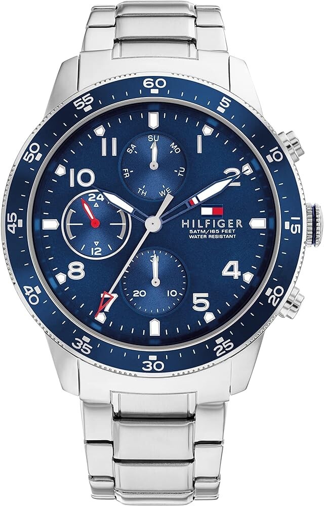 TOMMY HILFIGER JIMMY MENS WATCH 1791949 BLUE DIAL - WARRANTY TOMMY HILFIGER JIMMY MENS WATCH 1791949 BLUE DIAL - WARRANTY