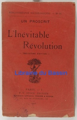 L'inévitable révolution Un proscrit 1903 SP