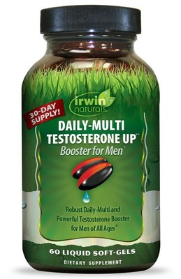 Irwin Naturals Daily-Multi Testosterone UP Booster для мужчин 60 жидких капсул