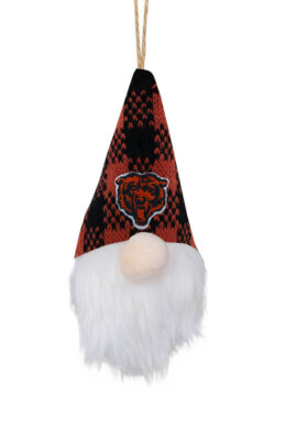 Плюшевый гном с орнаментом Chicago Bears, клетчатая шляпа