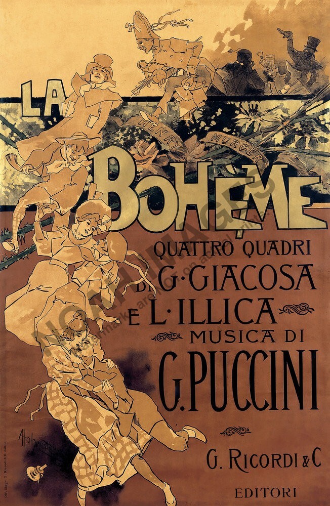 La Boheme 1965 ポスター　レトロ　ヴィンテージ映画ポスター La Boheme Puccini vintage opera theatre poster 16x24 | eBay