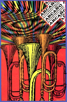 arcao.five trumpets blaring in unison.movie.poster.decoration.