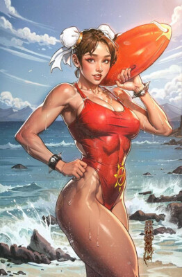 STREET FIGHTER 2024 SWIMSUIT ISSUE #1 (CEDRIC POULAT EXCLUSIVE VIRGIN VARIANT B)