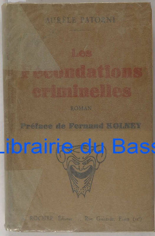 Les FÃ©Condations Criminelles AurÃ¨Le Patorni 1928