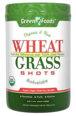 Дробленка из пшеничной травы Green Foods на 60 порций, 300 г порошка