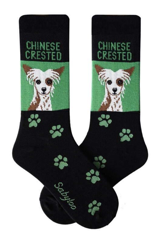 Chinese Crested Crew Socks Unisex