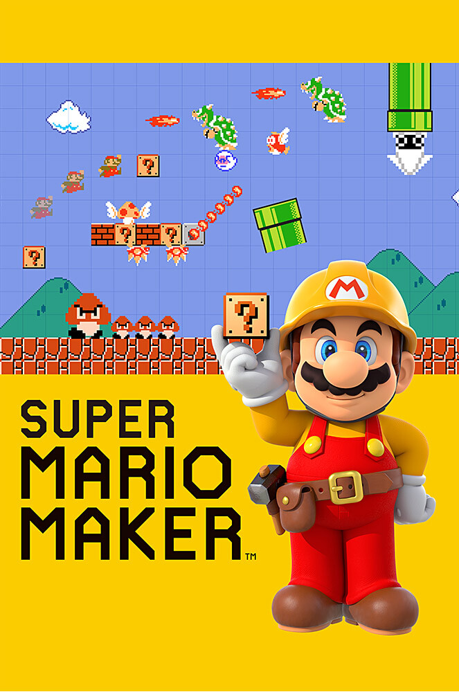 Super Mario Maker Nintendo Wii U Switch 3DS Premium POSTER
