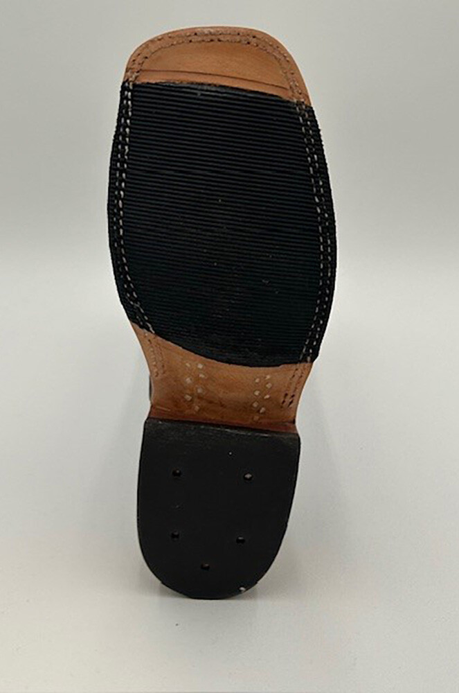 Pre-owned Macie Bean Anderson Bean Women`s Custom Exotic Caiman Belly Chex Boot 339486 In Black/blue