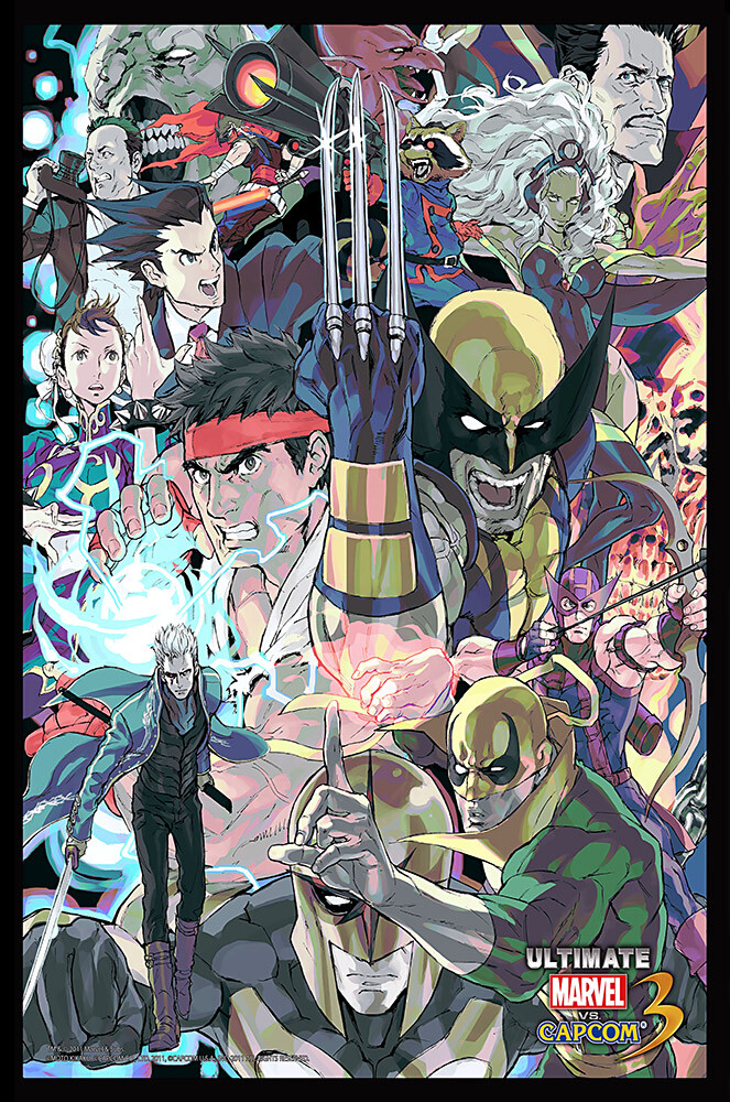 マーベルvsカプコン3 マブカプ　非売品ポスター Marvel vs. Capcom 3 Poster Wall Art Home Decor Photo Prints