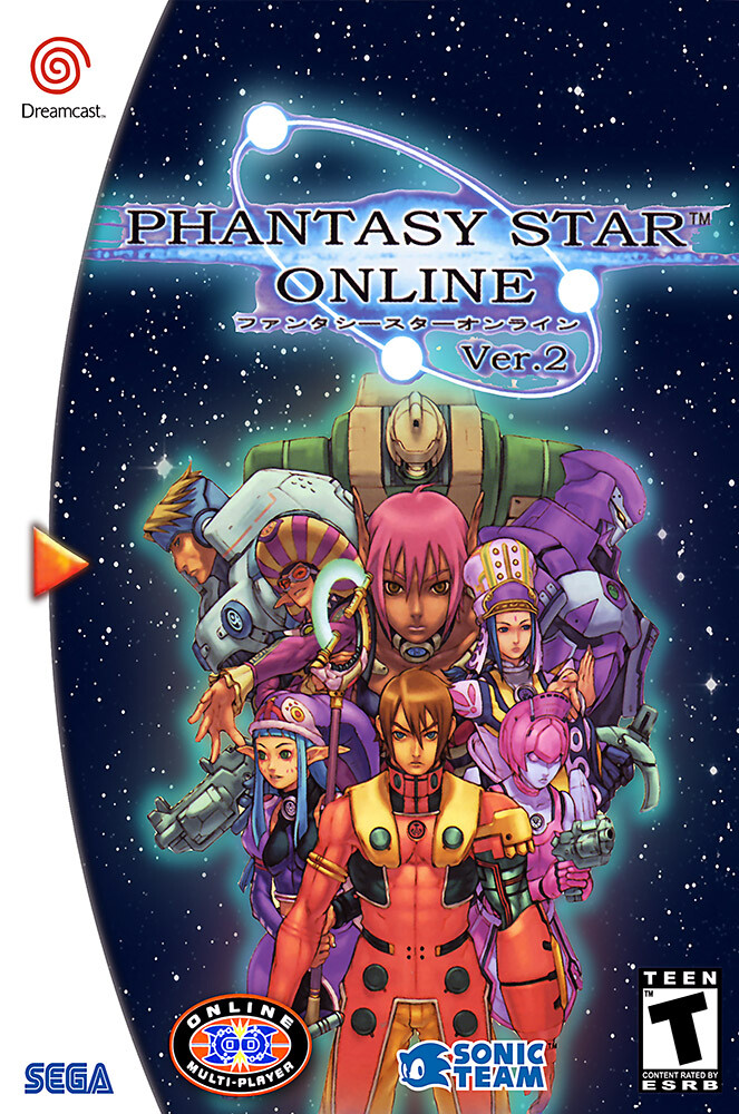 Phantasy Star Online Sega DreamCast BOX ART Premium POSTER MADE IN