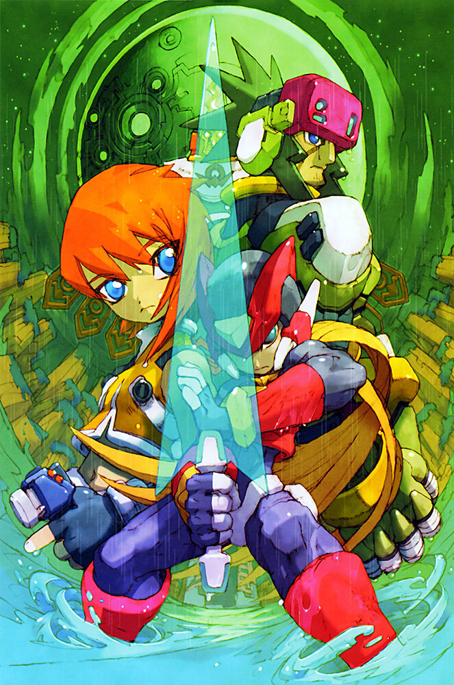 Mega Man Zero GBA DS 1 2 3 4 Collection NES Premium POSTER