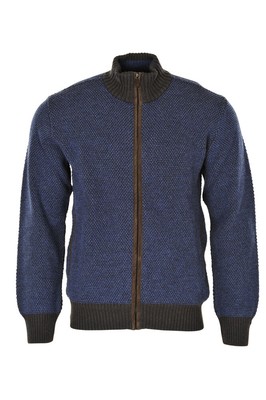 Pre-owned Paul & Shark Jacket Men's S Blue Virgin Wool Checkered