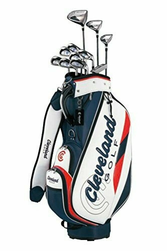 【9.5型】Cleveland Golf キャディバッグ Cleveland Golf キャディバッグ ホワイト/ネイビー/レッド9.5型
