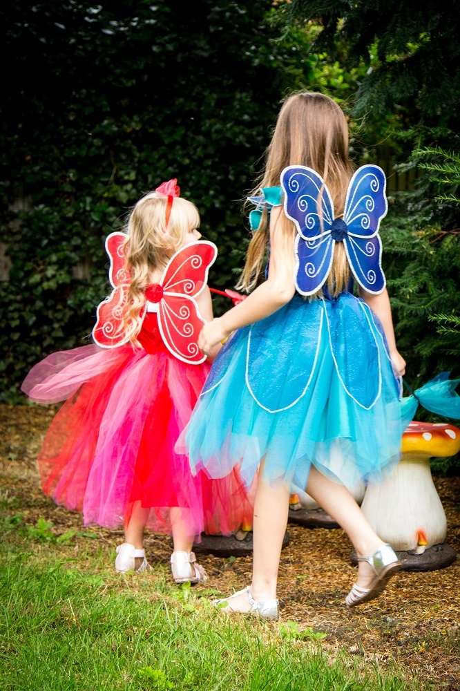 Fancy Dresses Girls Toddler Sapphire Blue Fairy Dress Up Set Costume Dress Wings Wand Headband Southwestcarpets