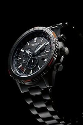 Pre-owned Citizen []professional Master Direct Flight Cb5007-51h Sky Eco Drive Radio Japan