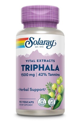 Экстракт Solaray Triphala 500 мг (аюрведический) 90 растительных капсул