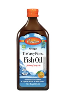 Carlson Laboratories Very Finest Fish Oil со вкусом апельсина 500 мл Жидкость