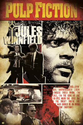 Pulp Fiction Samuel L Jackson Jules Winnfield Character 24x36 inch Movie Poster