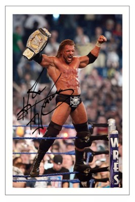 TRIPLE H Signed Autograph PHOTO Signature Gift Print WWE