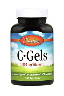 Carlson Laboratories C Gel 1000 мг 100 мягких капсул