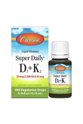 Carlson Laboratories Super Daily D3 + K2 10,16 мл Жидкость