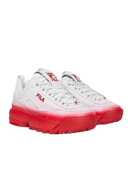 Женские кроссовки Fila Disruptor II Brights Fade White/Fila Red (5FM00692-121) - 5