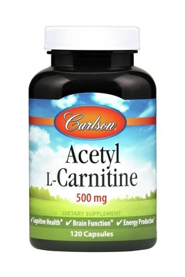 Carlson Laboratories Ацетил L-карнитин 120 капсул