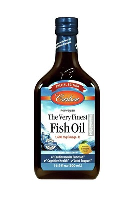 Carlson Laboratories Very Finest Fish Oil со вкусом лимона 16,9 унций жидкости