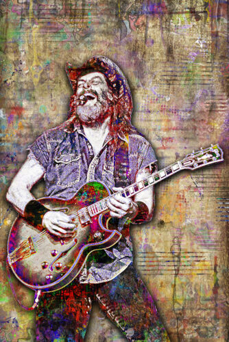 TED NUGENT Tribute 8x10in Poster, Ted Nugent Pop Art  Free Shipping Us