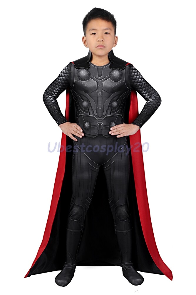 Avengers 3 Infinity War Thor Costume Cosplay Suit Jumpsuit Kids