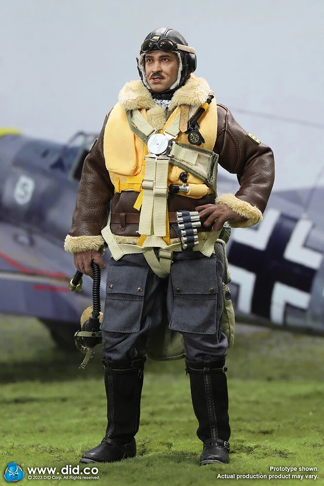 ❶　DRAGON 1/6 ミリタリーフィギュア　Adolf Galland Piloto As de la Luftwaffe Adolf Galland, Alemania, 2ª G.M.