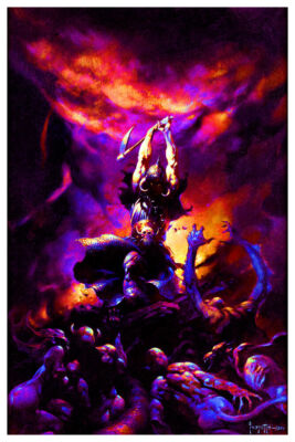 FRAZETTA - DEATH DEALER TWO - BLACKLIGHT POSTER - 24X36 - 467