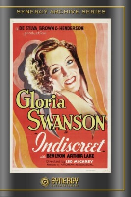 Indiscreet -  Gloria Swanson / Ben Lyon - DVD-R Format Read Ad Before You Buy