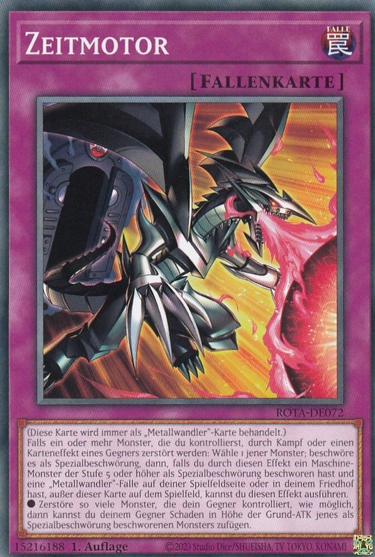 Zeitmotor Rota-De072 Common Rage Of The Abyss Yugioh Karte Deutsch