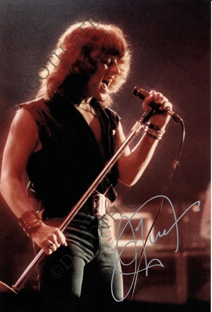 RAINBOW 8x10 Photo JOE LYNN TURNER Deep Purple I Surrender