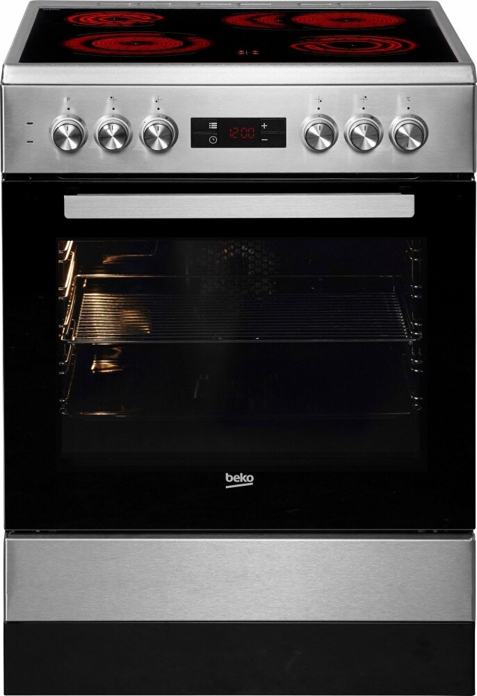 BEKO Elektro-Standherd FSM67320G, mit Restwärmeanzeige