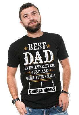 Custom Names Father Day Gift Best Dad Custom Names Unique Father Gift T (Best Unique Gifts For Men)