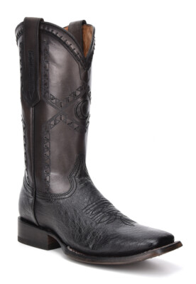 3Z01AB Rodeo Smooth Ostrich Cowboy EE Width Western boots made by Cuadra boots