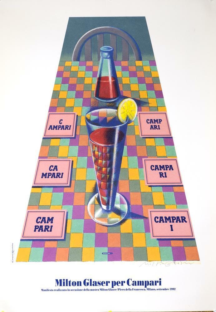 MILTON GLASER FOR CAMPARI 1992 UNSIGNED LIMITED EDITION PRINT #2