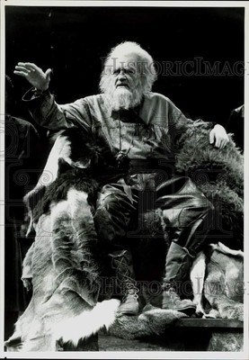 1990 Press Photo Hal Holbrook in ''King Lear'' at New York's Roundabout Theater