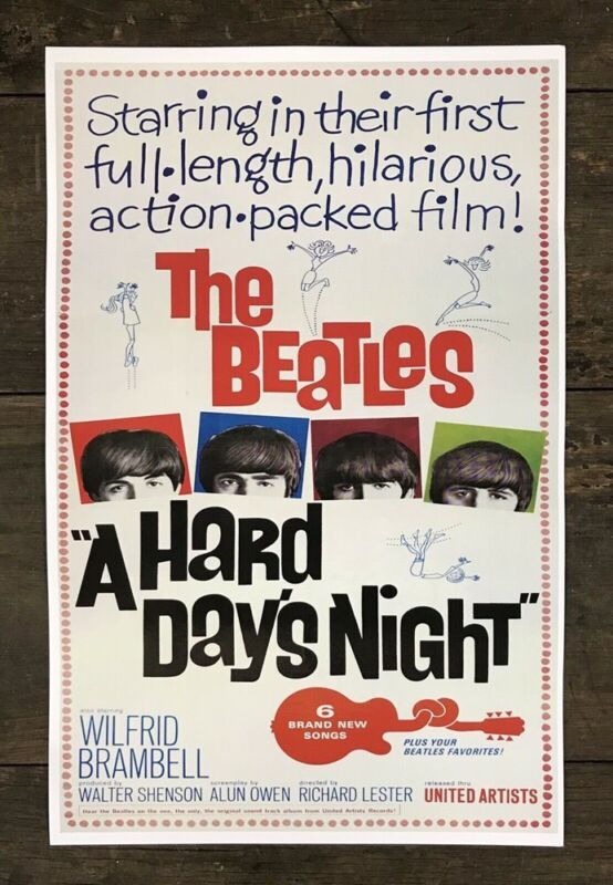 A Hard Days Night The Beatles 35mm Film Cell strip very Rare var_e