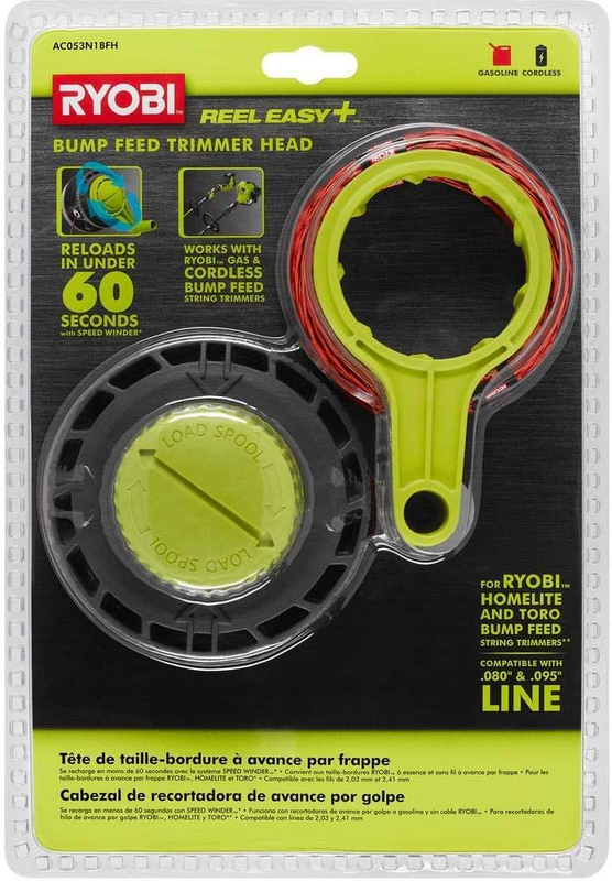 テン RYOBI AC053N1BFH Reel Easy+ Bump Feed String Head with Speed