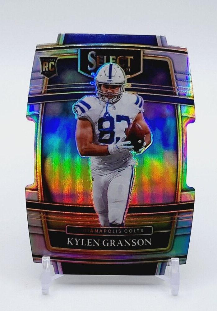 Kylen Granson ROOKIE CARD Silver PRIZM DIE-CUT 2021 Panini Select #94 Colts (RC). rookie card picture