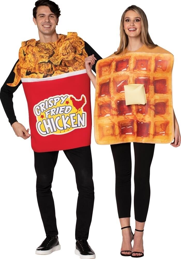 Chicken & Waffle Butter Jelly Couples Adult Costume Halloween