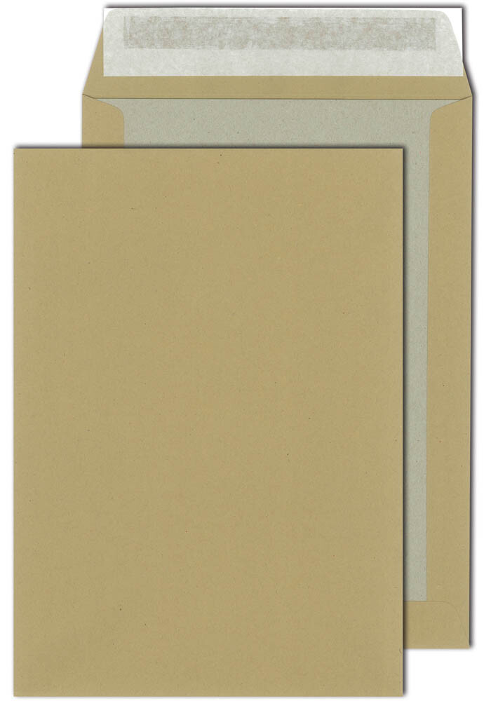 100 Papprückwand Briefumschläge Umschläge DIN B4 braun Karton Rückwand HKL