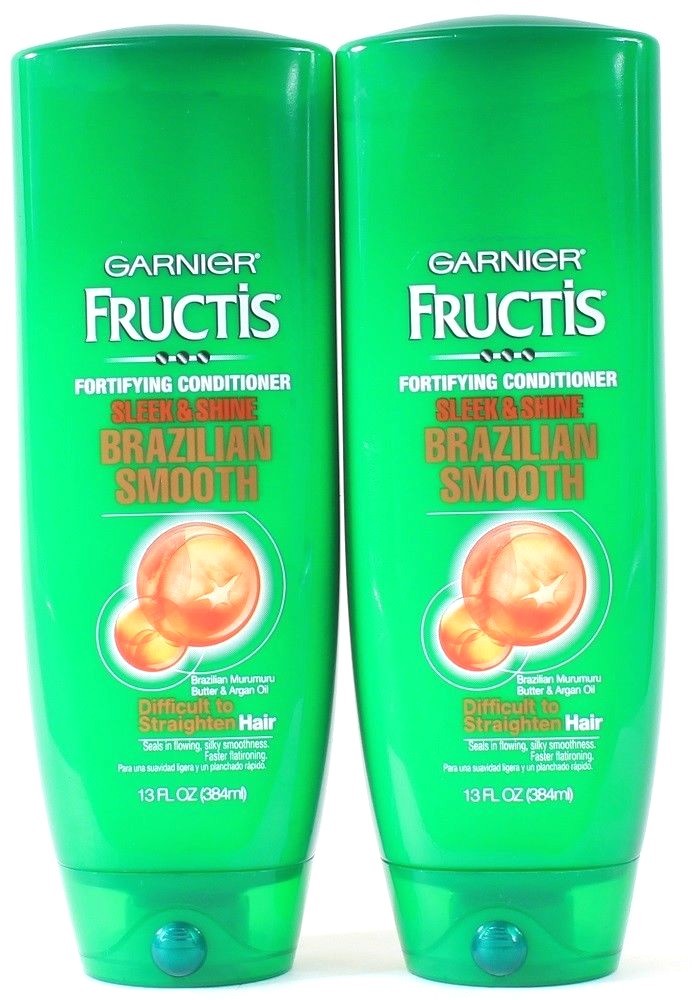 2 Garnier Fructis Sleek Shine Brazilian Smooth Conditioner