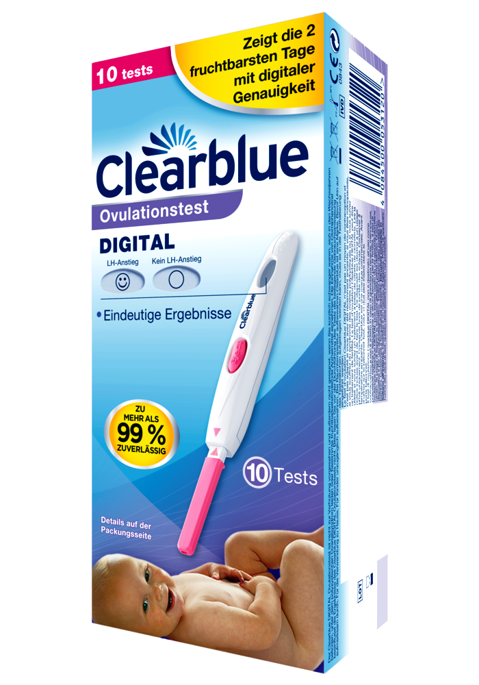 Clearblue Ovulationstest DIGITAL über 99 zuverlässig Halter Tests auch einzeln